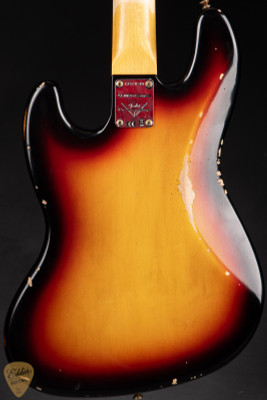 Fender Custom Shop LTD 1960 Jazz Bass Relic 3-Color Sunburst Bass Guitar