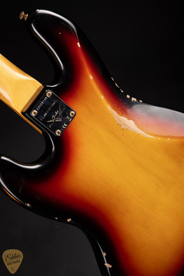 Fender Custom Shop LTD 1960 Jazz Bass Relic 3-Color Sunburst Bass Guitar