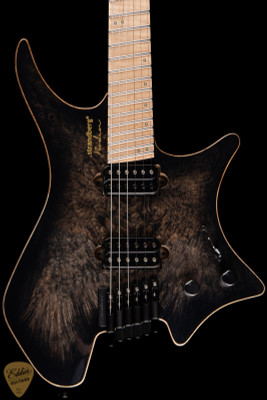 Strandberg Boden J Artisan 6 Burl Maple - Dark Black Burst