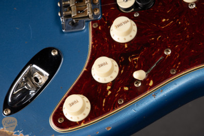 Fender Custom Shop Limited Edition 67 HSS Stratocaster Heavy Relic Electric Guitar in Aged Lake Placid Blue