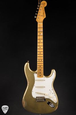 2024 – Fender Custom Shop LTD Fat 1964 Stratocaster Relic Electric Guitar in Aztec Gold Over Gold Sparkle