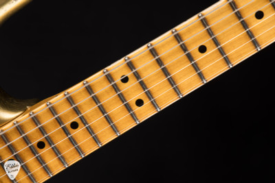 2024 – Fender Custom Shop LTD Fat 1964 Stratocaster Relic Electric Guitar in Aztec Gold Over Gold Sparkle