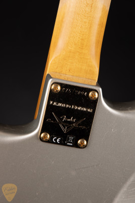 Fender Custom Shop Limited Edition ’65 Dual-Mag II Stratocaster Journeyman Aged Inca Silver Electric Guitar