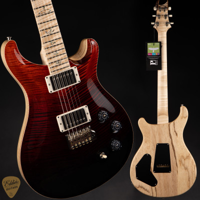 Paul Reed Smith Eddie’s Guitars Wood Library DGT (David Grissom Trem)Swamp Ash/Figured Maple Neck Fire Red Gray Black Fade electric guitar