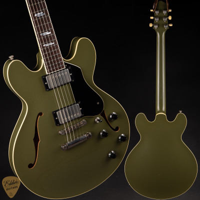 Collings I-35 LC hollowbody guitar in Aged Olive Drab