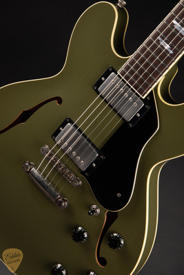 Collings I-35 LC hollowbody guitar in Aged Olive Drab