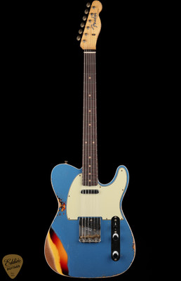 2024 - Fender Custom Shop LTD 60 Telecaster Custom Heavy Relic - Aged Lake Placid Blue over Chocolate 3-Color Sunburst