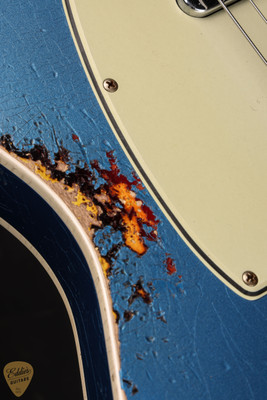 2024 - Fender Custom Shop LTD 60 Telecaster Custom Heavy Relic - Aged Lake Placid Blue over Chocolate 3-Color Sunburst