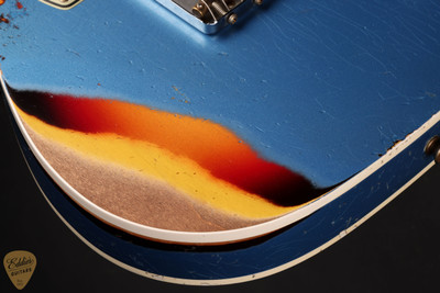 2024 - Fender Custom Shop LTD 60 Telecaster Custom Heavy Relic - Aged Lake Placid Blue over Chocolate 3-Color Sunburst