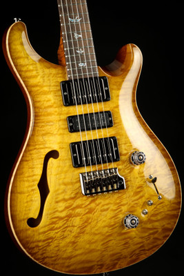 Paul Reed Smith Eddie's Guitars Wood Library Special Semi Hollow - Livingston Lemondrop/Torrified Maple Neck #335713