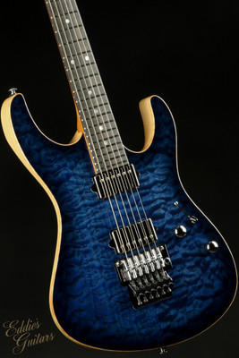Suhr Eddie's Guitars Exclusive Roasted Modern - Trans Whale Blue Burst #69905