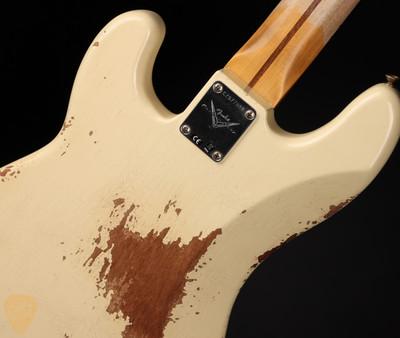 2024 - Fender Custom Shop 1958 Precision Bass Heavy Relic - Vintage White