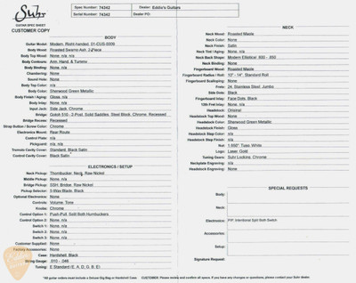 2024 - Suhr Modern Roasted - Sherwood Green Metallic