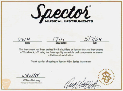 Spector Doug Wimbish USA Signature Series - True Champagne