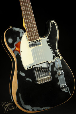 Used - Fender Joe Strummer Telecaster - Black over 3-Color Sunburst #MX22281837