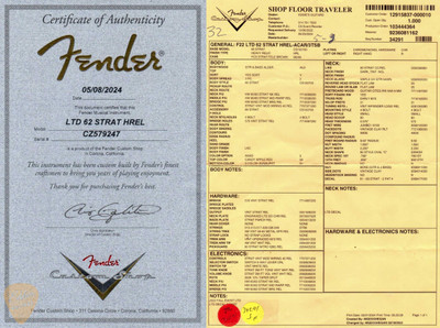 2024 - Fender Custom Shop Limited Edition 62 Stratocaster Heavy Relic - Aged Candy Apple Red over 3-Color Sunburst