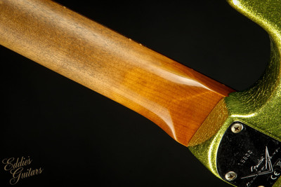 2023 - Fender Custom Shop Eddie's Guitars Exclusive Dealer Select Roasted 1963 Stratocaster Heavy Relic - Chartreuse Sparkle #XN15600
