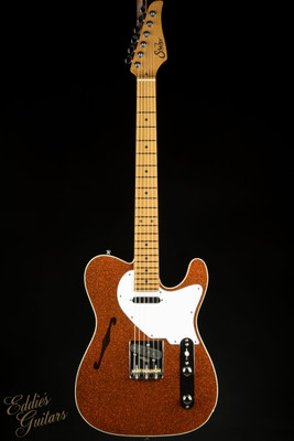 Sale Pending - 2023 - Suhr Eddie's Guitars Exclusive Custom Classic T Roasted - Orange Sparkle