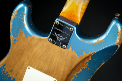 Fender Custom Shop Limited Edition Red Hot Stratocaster Super Heavy Relic - Super Faded Aged Lake Placid Blue