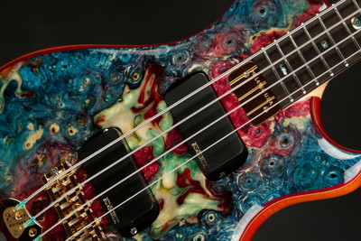 Alembic Mark King Signature Deluxe - Buckeye Burl Resin Top