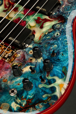 Alembic Mark King Signature Deluxe - Buckeye Burl Resin Top
