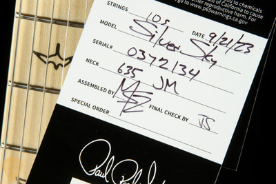 Paul Reed Smith Silver Sky John Mayer - Dodgem Blue #372134