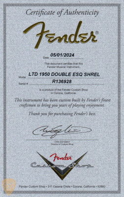 Fender Custom Shop LTD 1950 Double Esquire Super Heavy Relic - Aged Nocaster Blonde