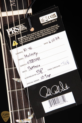 2024 - PRS McCarty - Black Gold Wraparound Burst #380141