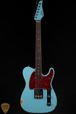 Suhr Eddie’s Guitars Exclusive Roasted Classic T Antique electric guitar in Daphne Blue