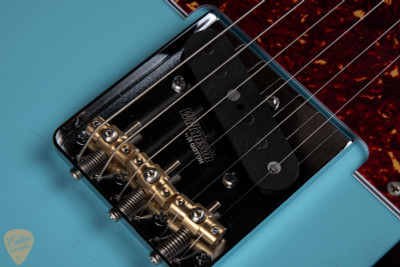 Suhr Eddie’s Guitars Exclusive Roasted Classic T Antique electric guitar in Daphne Blue