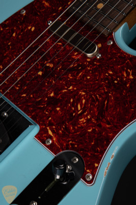 Suhr Eddie’s Guitars Exclusive Roasted Classic T Antique electric guitar in Daphne Blue