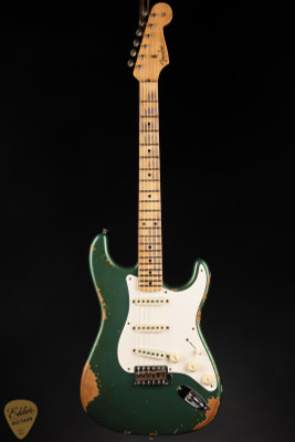 2024 - Fender Custom Shop Limited Edition 56 Stratocaster Heavy Relic - Aged Sherwood Green Metallic #CZ579250