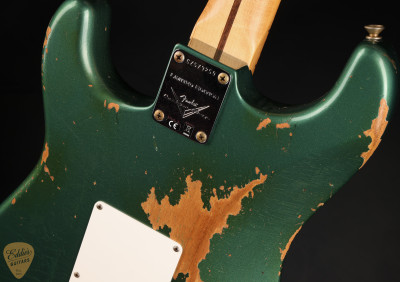 2024 - Fender Custom Shop Limited Edition 56 Stratocaster Heavy Relic - Aged Sherwood Green Metallic #CZ579250