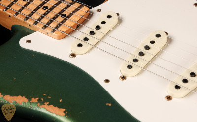 2024 - Fender Custom Shop Limited Edition 56 Stratocaster Heavy Relic - Aged Sherwood Green Metallic #CZ579250