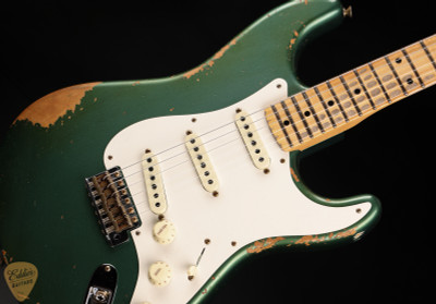 2024 - Fender Custom Shop Limited Edition 56 Stratocaster Heavy Relic - Aged Sherwood Green Metallic #CZ579250