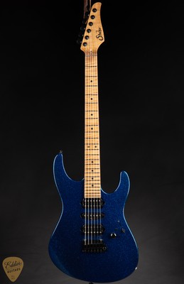 Suhr Eddie's Guitars Exclusive Roasted Modern Electric Guitar in Blue Sparkle