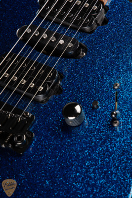 Suhr Eddie's Guitars Exclusive Roasted Modern Electric Guitar in Blue Sparkle