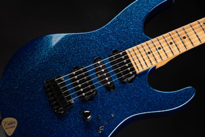 Suhr Eddie's Guitars Exclusive Roasted Modern Electric Guitar in Blue Sparkle