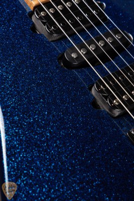 Suhr Eddie's Guitars Exclusive Roasted Modern Electric Guitar in Blue Sparkle