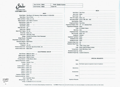 Suhr Reb Beach Standard Natural electric guitar