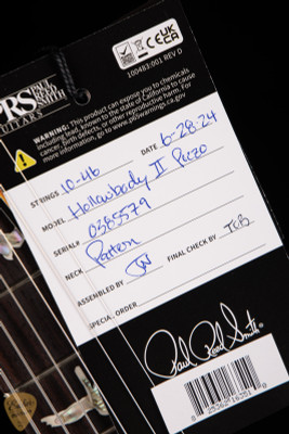 Paul Reed Smith Hollowbody II Piezo Charcoal Burst Electric Guitar