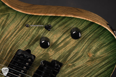 Suhr Modern Burl Maple Electric Guitar in Faded Trans Green Burst