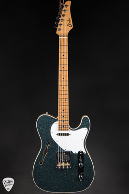 Suhr Eddie’s Guitars Exclusive Custom Classic T Roasted – Aqua Sparkle Electric Guitar