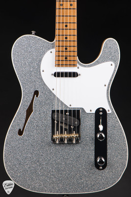 Suhr Eddie’s Guitars Exclusive Custom Classic T Roasted – Silver Sparkle Electric Guitar