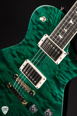 Paul Reed Smith Eddie’s Guitars Wood Library S2 McCarty Singlecut 594 Quilt Top/Ebony FB Turquoise Electric Guitar