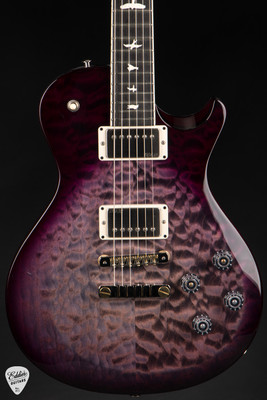 Paul Reed Smith Eddie’s Guitars Wood Library S2 McCarty Singlecut 594 Quilt Top/Ebony FB Faded Gray Black Purple Burst Electric Guitar