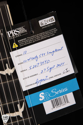 Paul Reed Smith Eddie’s Guitars Wood Library S2 McCarty Singlecut 594 Quilt Top/Ebony FB Black Cherry Electric Guitar