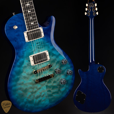 Paul Reed Smith Eddie’s Guitars Wood Library S2 McCarty Singlecut 594 Quilt Top/Ebony FB Makena Blue electric guitars
