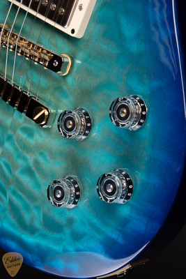 Paul Reed Smith Eddie’s Guitars Wood Library S2 McCarty Singlecut 594 Quilt Top/Ebony FB Makena Blue electric guitars