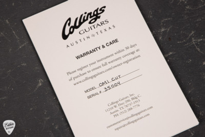 Collings OM1A Cutaway – Baked Sitka Spruce & Honduran Mahogany Acoustic Guitar